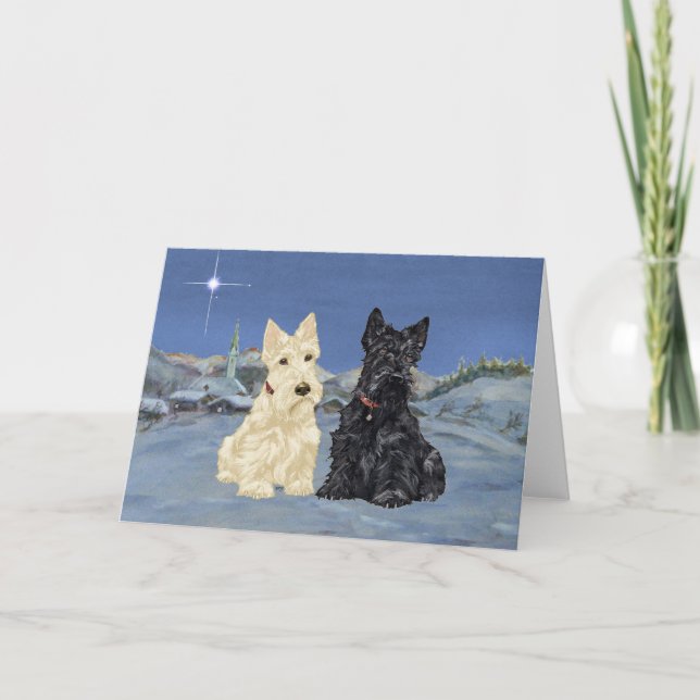 Scottish Terrier Greeting Card (Front)
