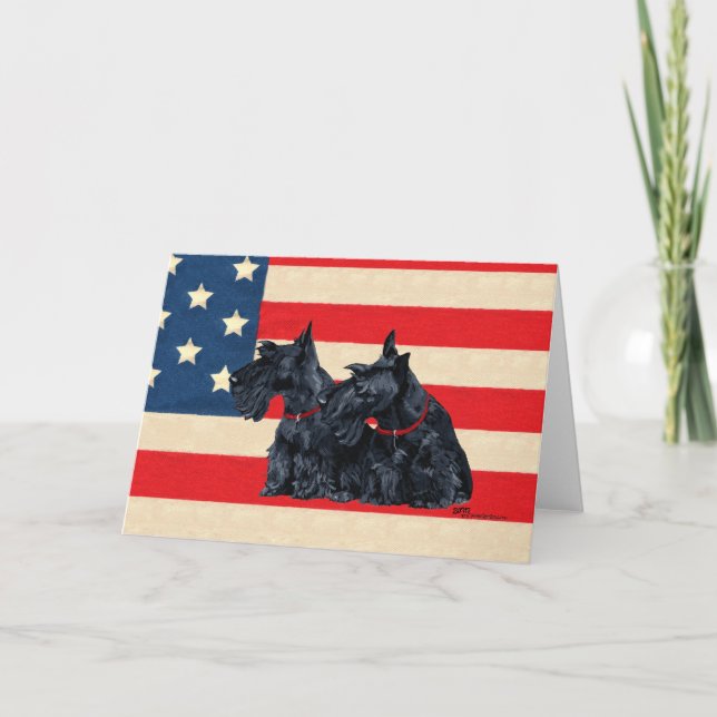 Scottish Terrier Greeting Card (Front)