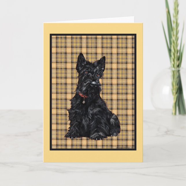 Scottish Terrier Greeting Card (Front)