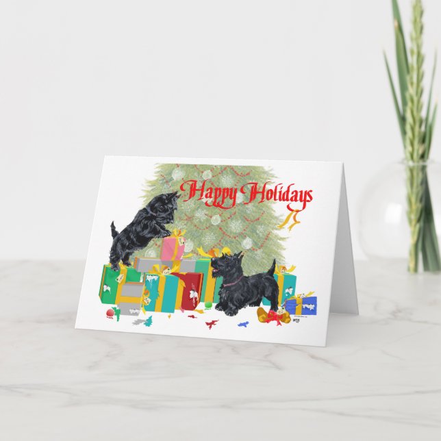 Scottish Terrier Greeting Card (Front)