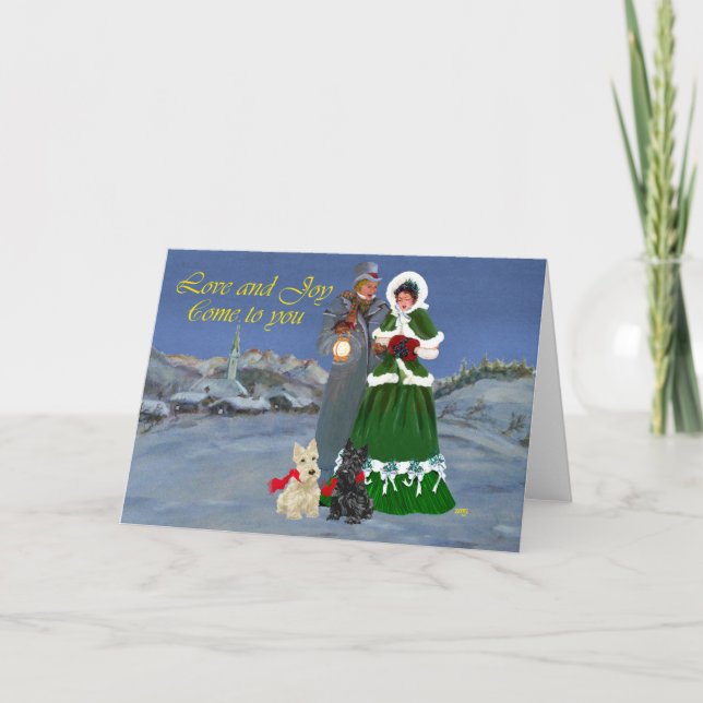 Scottish Terrier Greeting Card (Front)