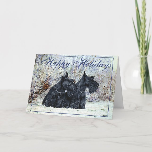 Scottish Terrier Greeting Card (Front)