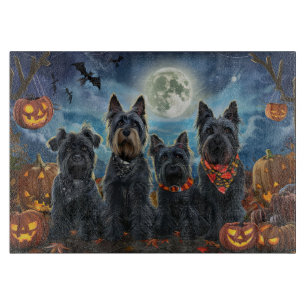 Scottish Terrier Halloween Spooky Cutting Board