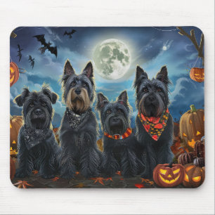 Scottish Terrier Halloween Spooky Mouse Mat