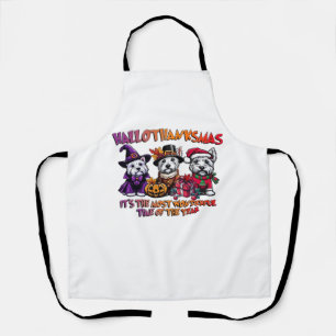 Scottish Terrier Halloween Thanksgiving Christmas Apron