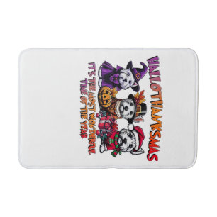 Scottish Terrier Halloween Thanksgiving Christmas Bath Mat