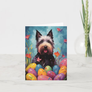 Scottish Terrier Happy Easter Card