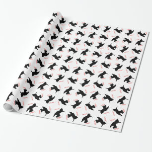 Scottish Terrier Happy Holidays Wrapping Paper