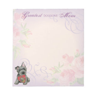 Scottish Terrier Heart Mum Notepad