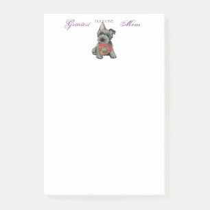 Scottish Terrier Heart Mum Post-it Notes