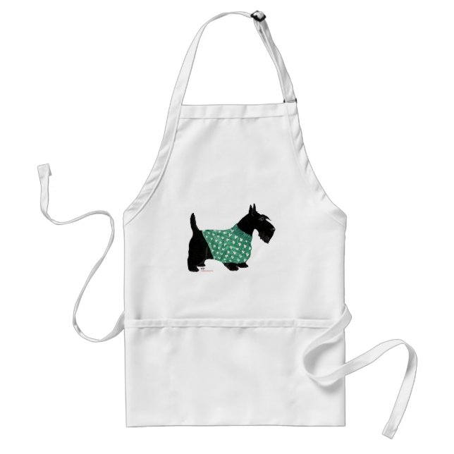 Scottish Terrier in a Sweater Standard Apron (Front)