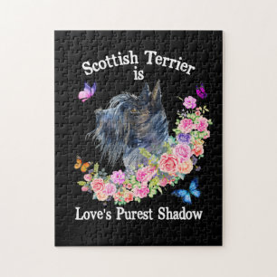 Scottish Terrier is love's purest shadow Jigsaw Puzzle