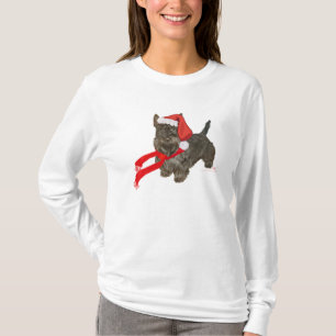 Scottish Terrier is Santa's Helper T-Shirt