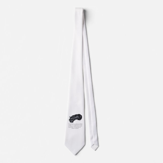 Scottish Terrier Keepsake - FEMALE Tie (Front)