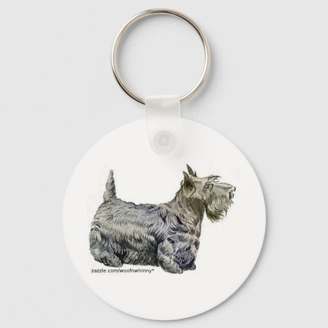 Scottish Terrier Key Ring (Front)