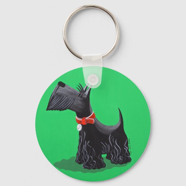 Scottish Terrier Key Ring (Front)