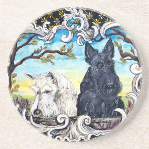 Scottish Terrier  Landscape Coaster