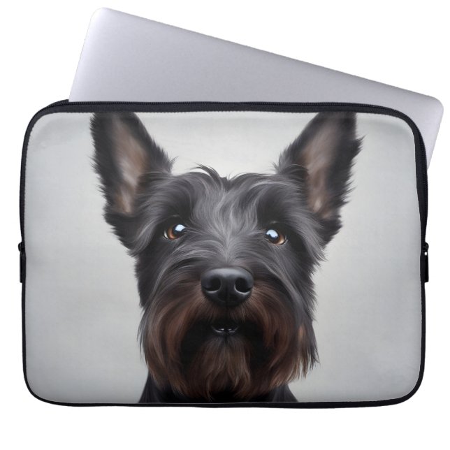 Scottish Terrier Laptop Sleeve (Front)