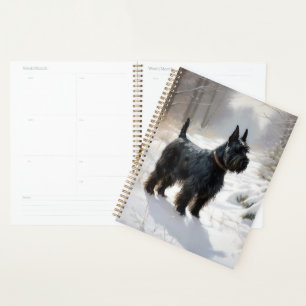 Scottish Terrier Let It Snow Christmas Planner