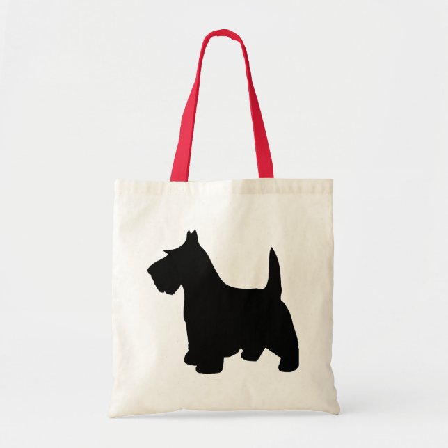 Scottish Terrier Little Black Scottie Dog Tote Bag (Front)