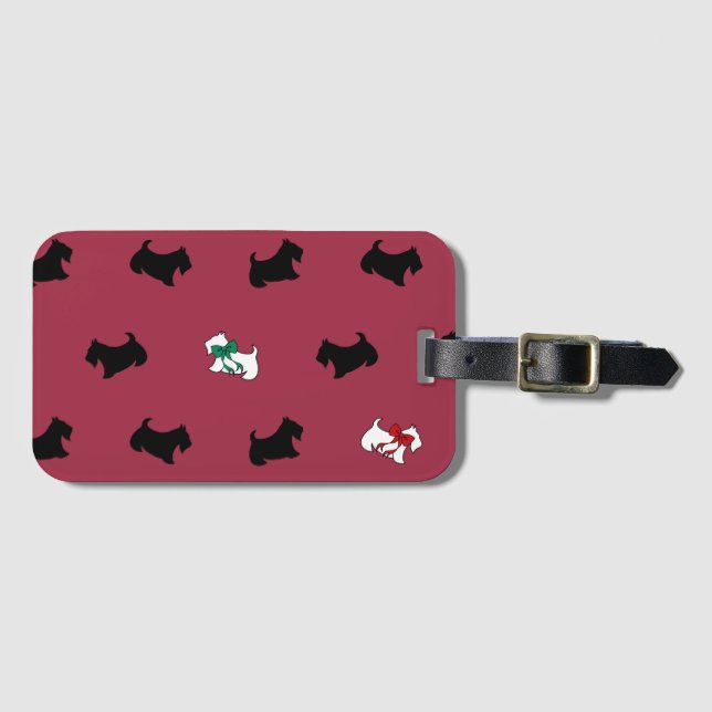 Scottish Terrier Luggage Tag (Front Horizontal)