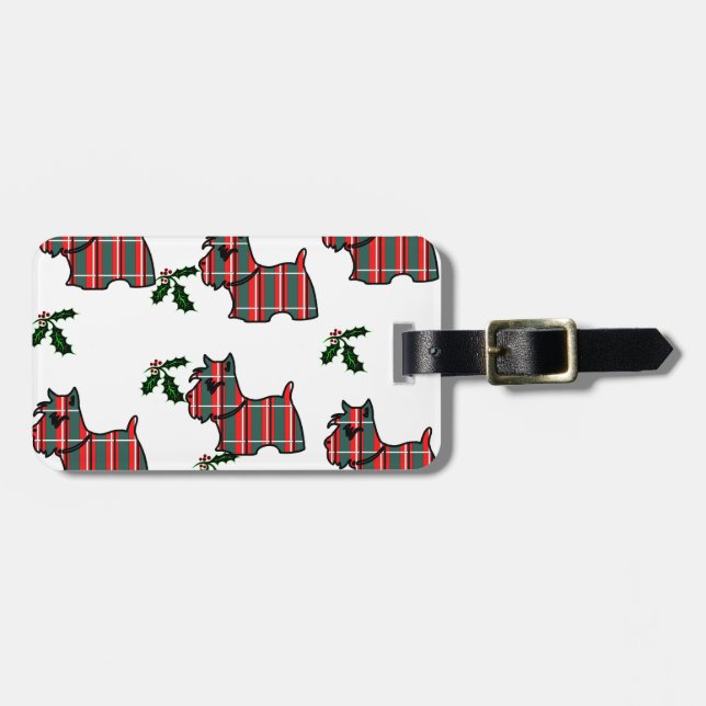 SCOTTISH TERRIER LUGGAGE TAG (Front Horizontal)