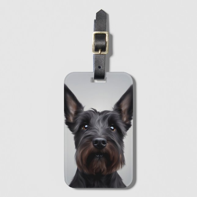 Scottish Terrier Luggage Tag (Front Vertical)