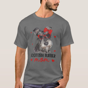 Scottish Terrier Mama Dog Bandanna Dog Lover Gifts T-Shirt