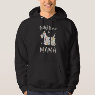 Scottish Terrier Mama Floral Dog Mum Love Hoodie