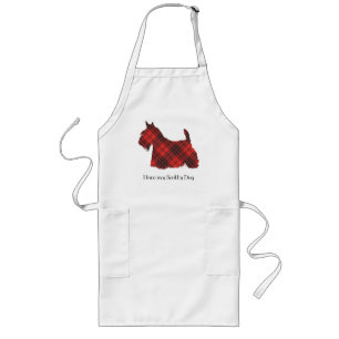 Scottish Terrier Maxwell Tartan Long Apron