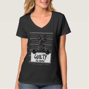 Scottish Terrier Mugshot Guilty Dog T-Shirt