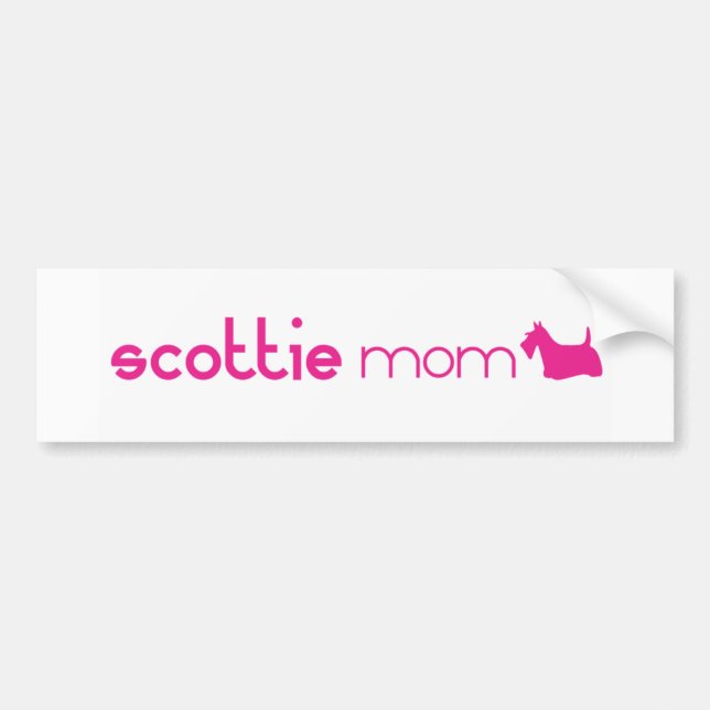 Scottish Terrier Mum Bumper Sticker (Front)