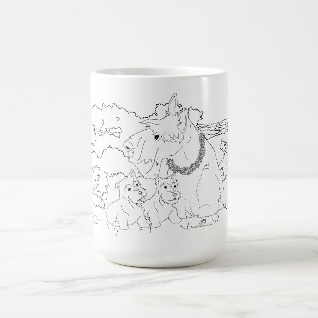 Scottish Terrier Mum Coffee Mug (Center)