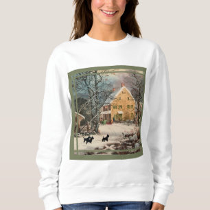 Scottish Terrier Old Fashioned Winter Sweatshirt