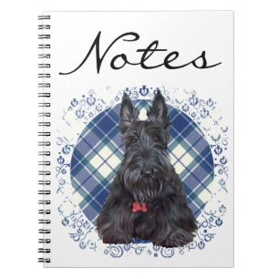 Scottish Terrier on Tartan Notebook