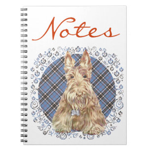 Scottish Terrier on Tartan Notebook