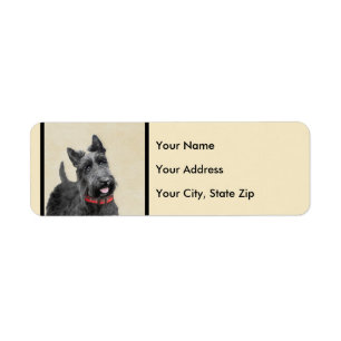 Scottish Terrier Painting - Cute Original Dog Art