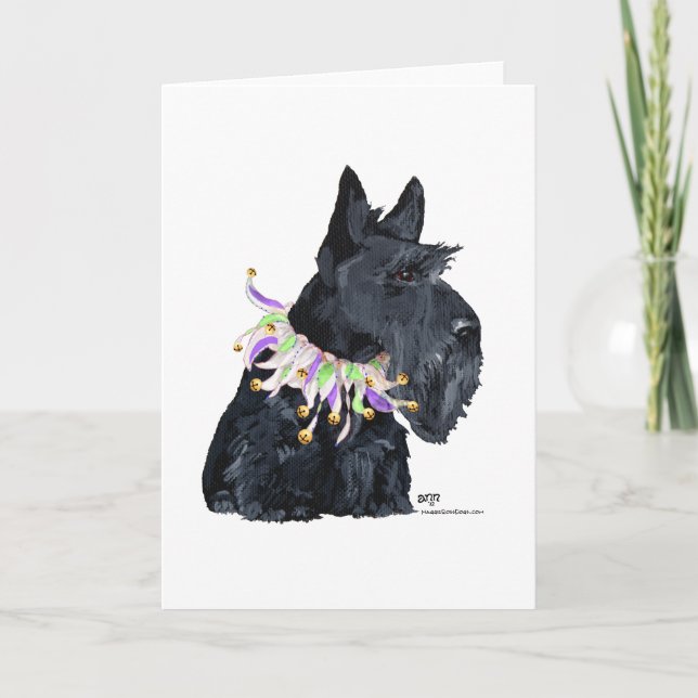 Scottish Terrier Party Animal Card (Front)
