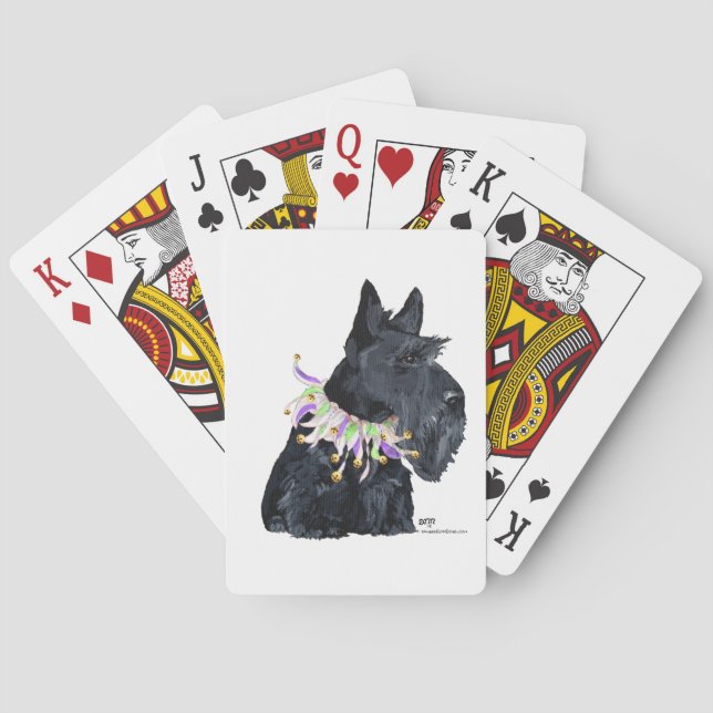 Scottish Terrier Party Animal Playing Cards (Back)