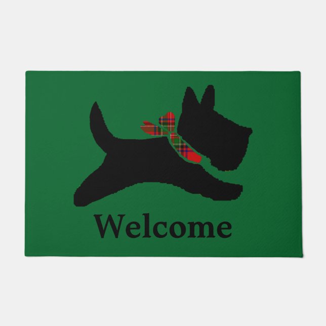 Scottish Terrier Personalise Doormat (Front)