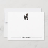 Scottish Terrier Personalised Note Cards