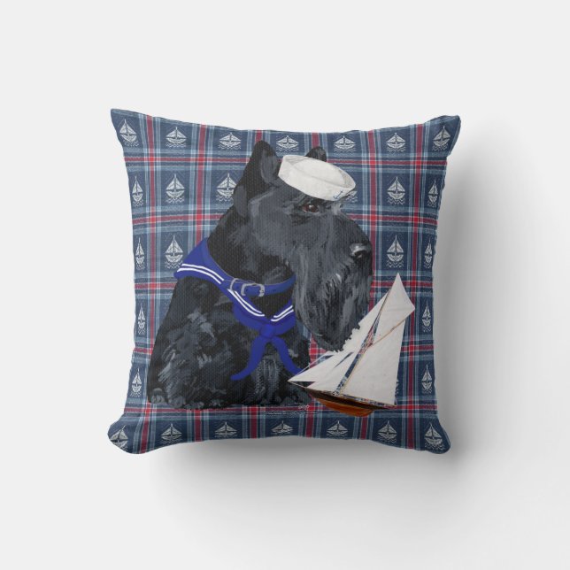 Scottish Terrier Pillow (Front)