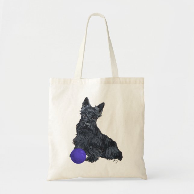 Scottish Terrier Play with Me! Tote Bag (Front)