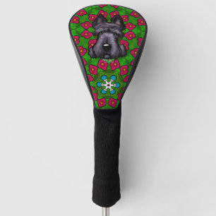 Scottish Terrier Poppies Golf Head Cover