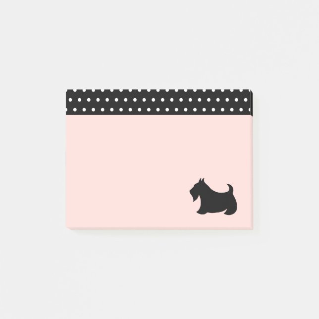 Scottish Terrier Post It Notes (Front)