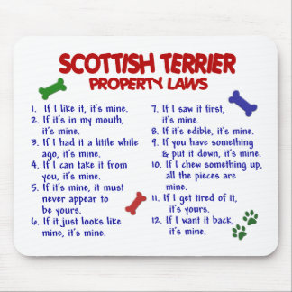SCOTTISH TERRIER Property Laws 2 Mouse Mat