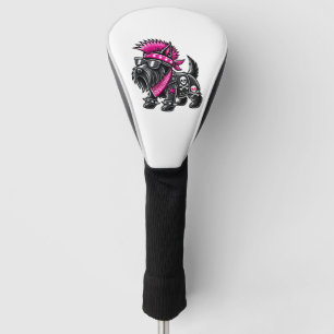 Scottish Terrier Punk Music Golf Head Cover