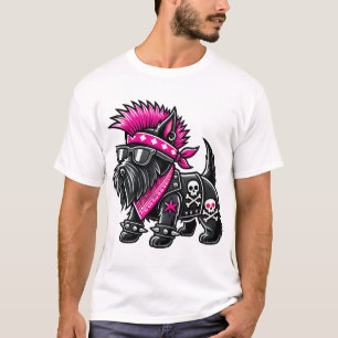 Scottish Terrier Punk Music T-Shirt