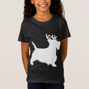 Scottish Terrier Reindeer Christmas Dog Scottie T-Shirt