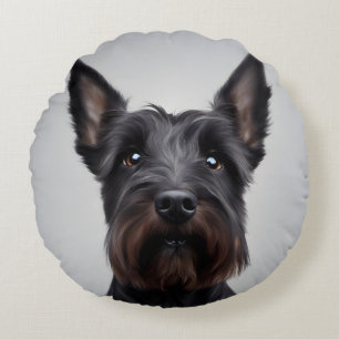 Scottish Terrier Round Cushion